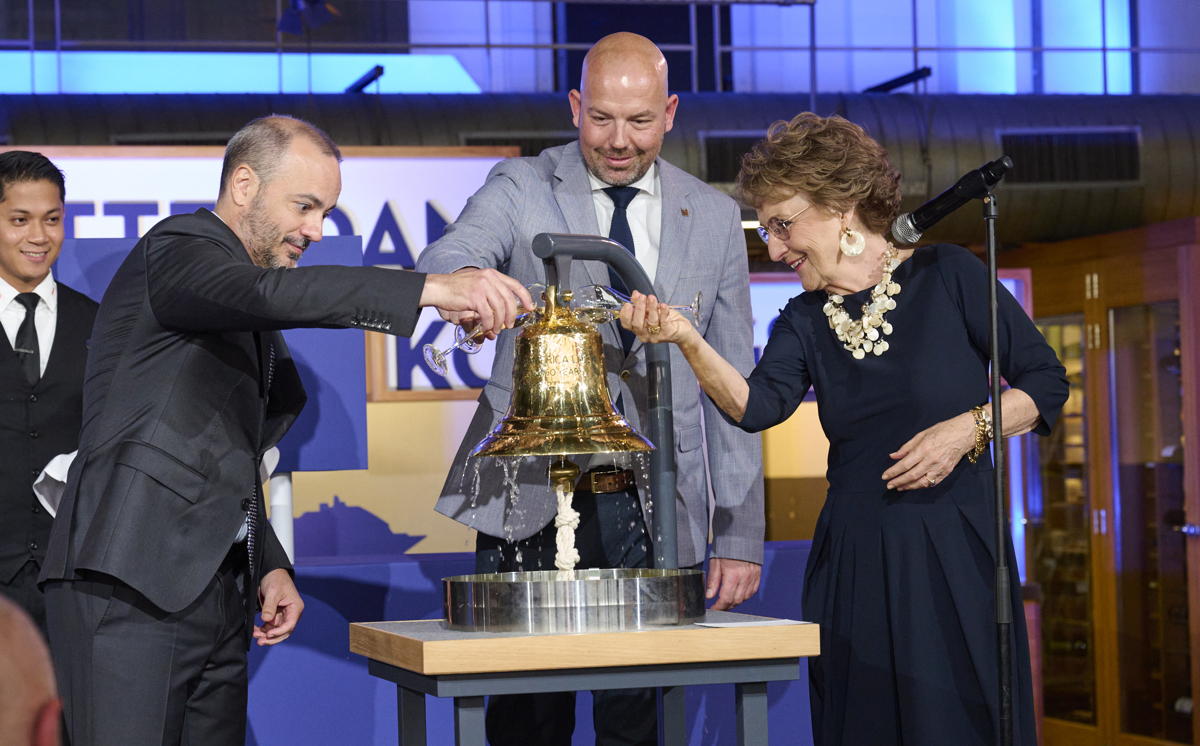 Blessing the 150th anniversary bell. (HAL)